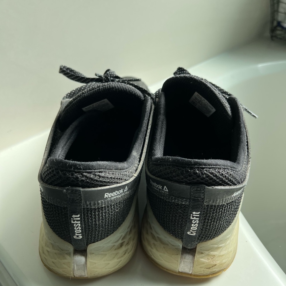 Men's sz 11 M Reebok Nano TEAMWORK Black Shoes Sneakers Crossfit Weight Lifting - Picture 3 of 6